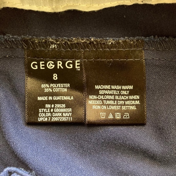 Boy’s George size 8 navy dress pants with adjustable waist and reinforced knees - Picture 5 of 5